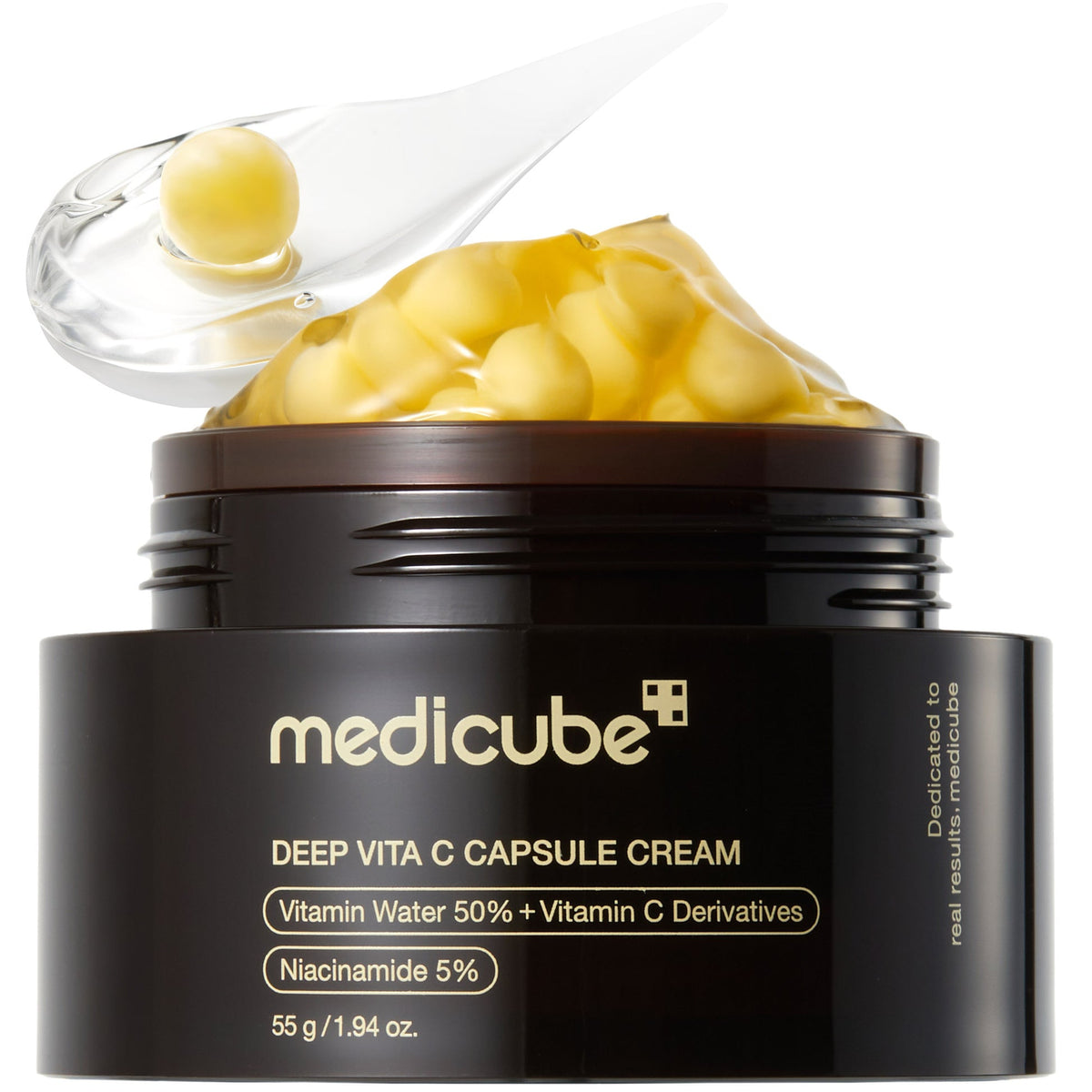 Medicube Deep Vita C Capsule Cream 55g – συσκευασία και υφή