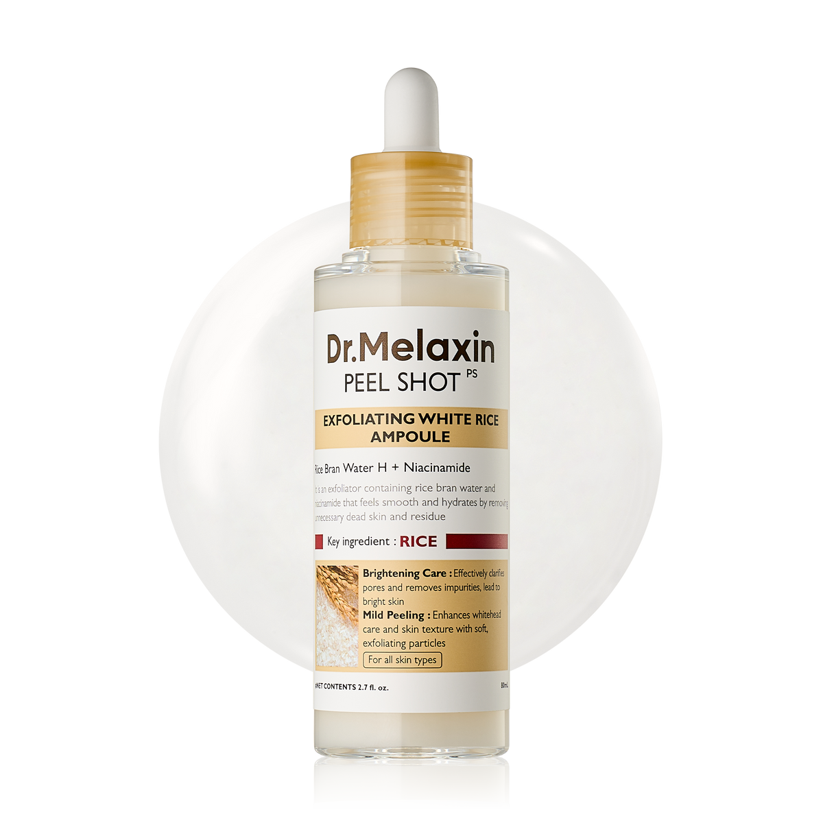 Dr.Melaxin Peel Shot Glow White Rice Ampoule 80ml
