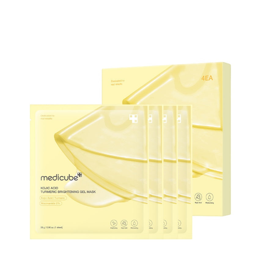Medicube Kojic Acid Turmeric Brightening Gel Mask – 4 hydrogel μάσκες