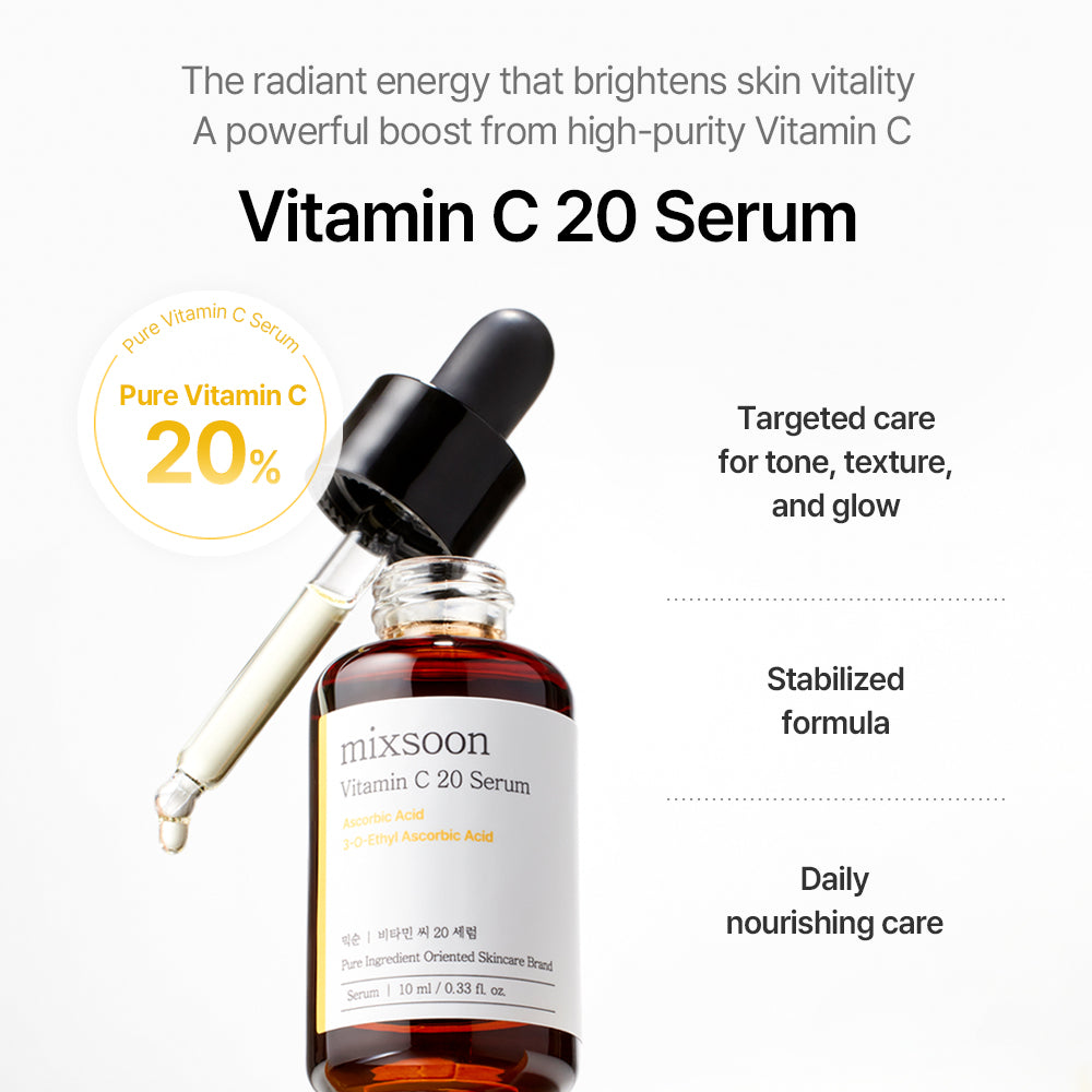mixsoon Vitamin C 20 Serum 10ml – 20% pure Vitamin C