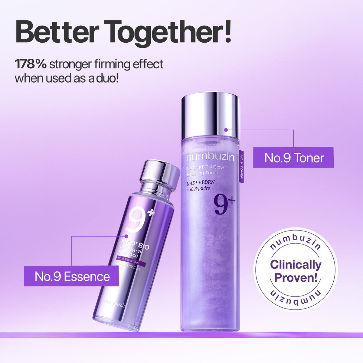 Numbuzin No.9 NAD+ PDRN Glow Boosting Toner – λάμψη και ελαστικότητα