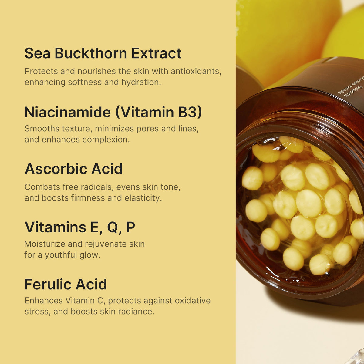 Medicube Deep Vita C Capsule Cream – βασικά συστατικά