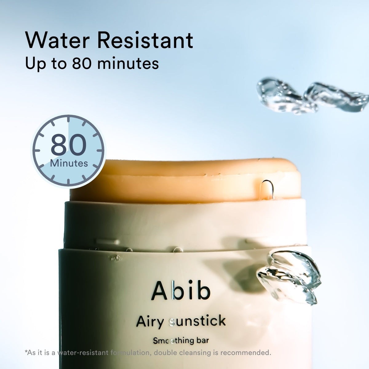 Abib Airy Sunstick Smoothing Bar 23g – semi matte finish