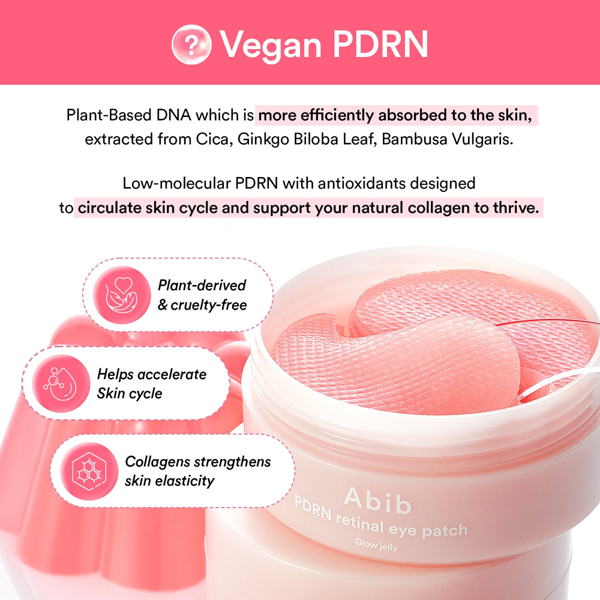 Abib PDRN Retinal Eye Patch Glow Jelly 60 patches – επίσημη εικόνα προϊόντος