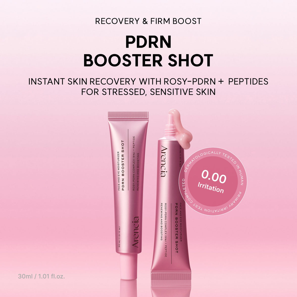 Arencia PDRN Booster Shot 30ml – Rosy PDRN και peptides