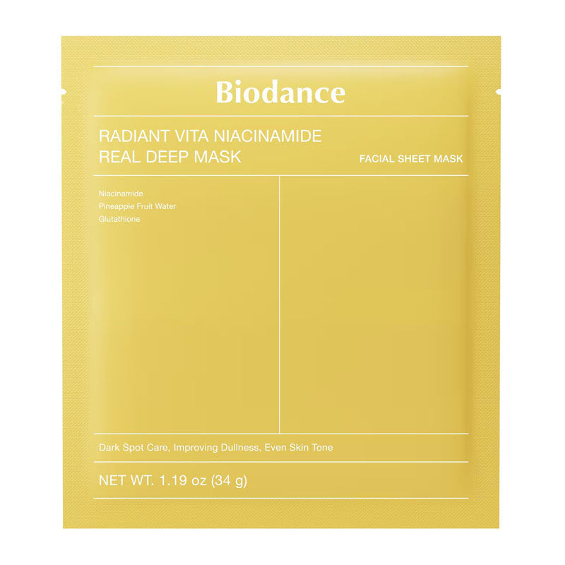 Biodance Radiant Vita Niacinamide Real Deep Mask 34g - 1 mask