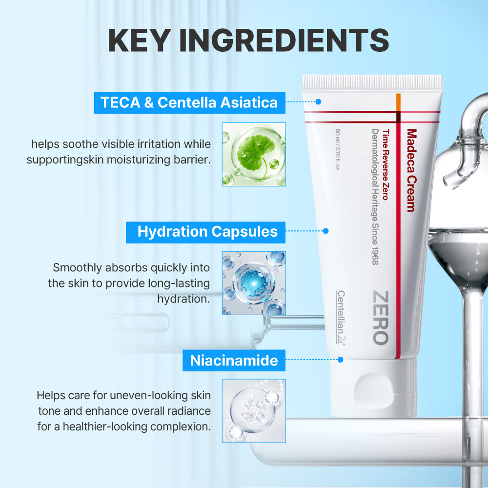 Centellian24 Madeca Cream Time Reverse Zero 80ml – αντιγηραντική και καταπραϋντική φροντίδα