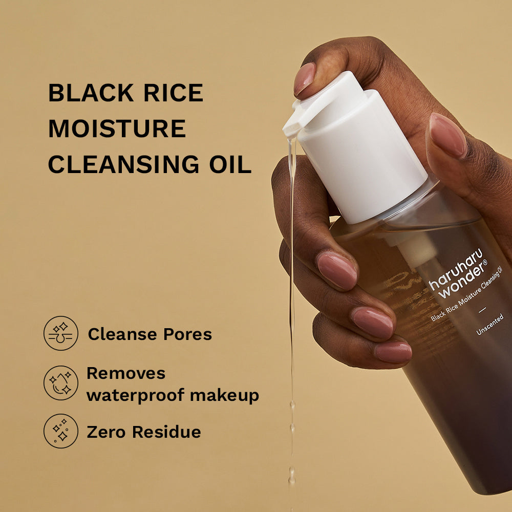 Haruharu Wonder Black Rice Moisture Cleansing Oil 150ml – cleansing benefits