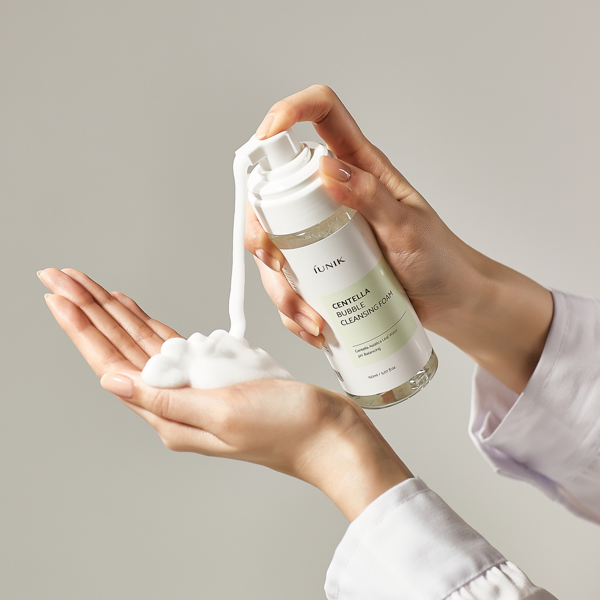 iUNIK Centella Bubble Cleansing Foam 150ml – αφρός και εφαρμογή