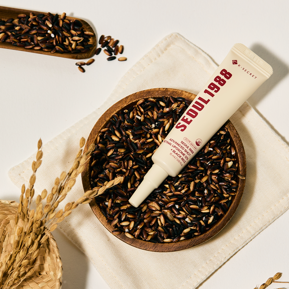 K-SECRET Seoul 1988 Advanced Shot Retinal Liposome 12% + Black Rice – υφή