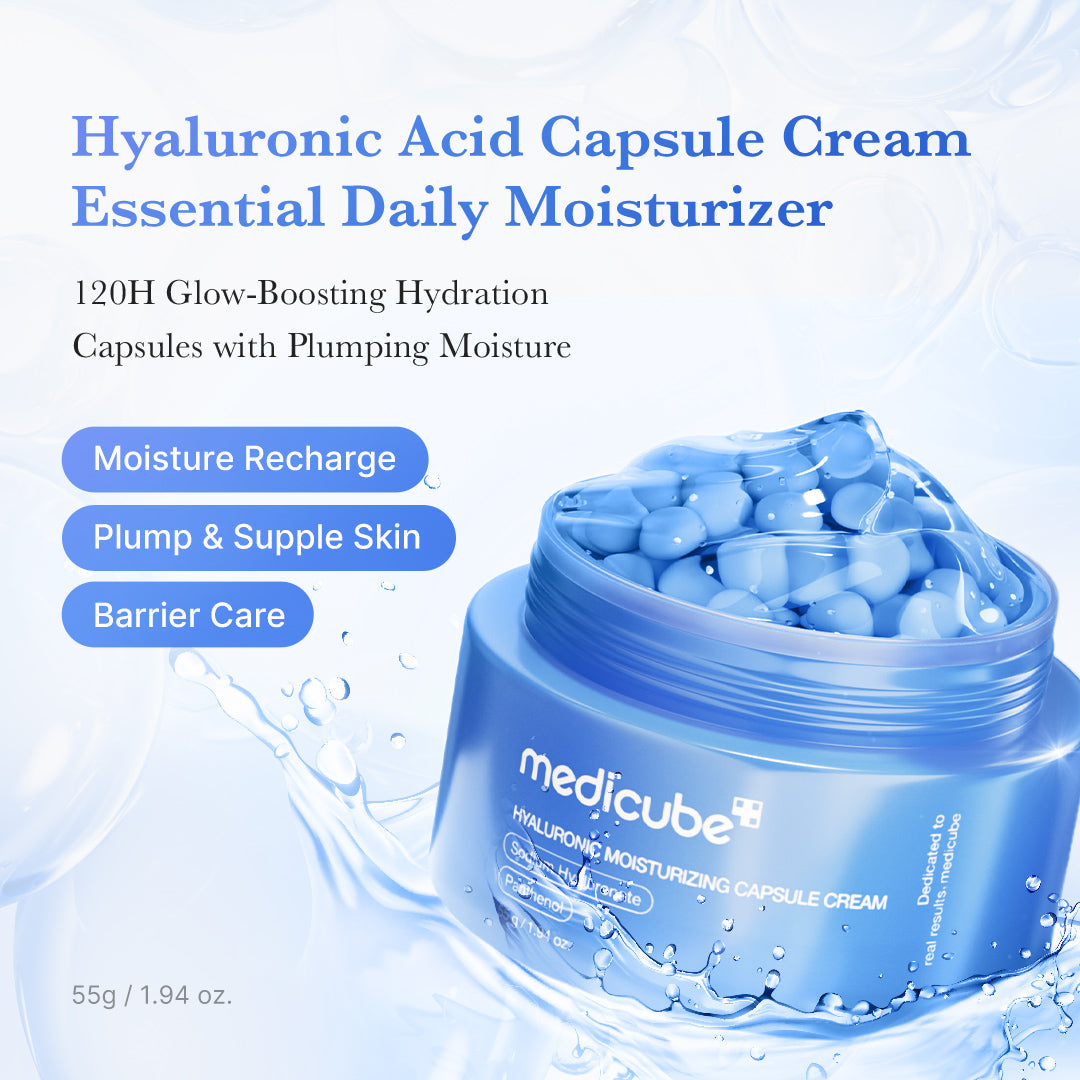 Medicube Hyaluronic Moisturizing Capsule Cream 55g – οφέλη ενυδάτωσης