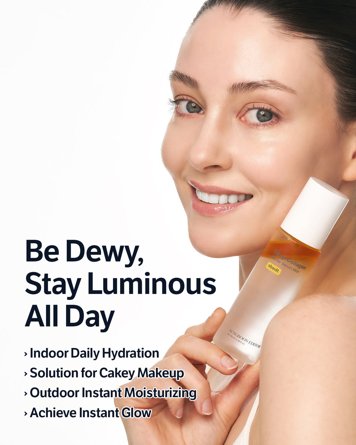 SUNGBOON EDITOR Deep Collagen Barrier Serum Mist – εφαρμογή