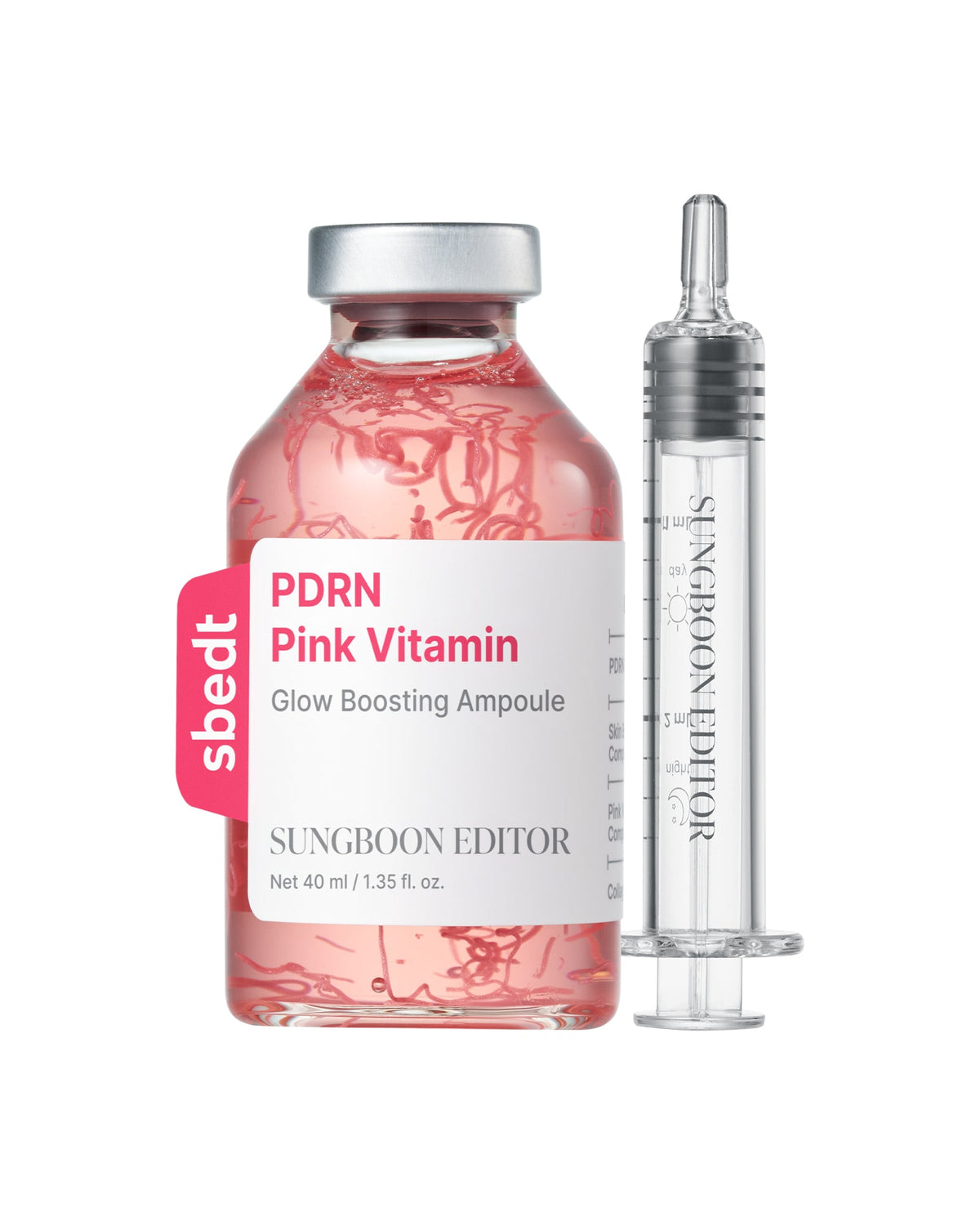 Sungboon Editor Collagen Peptide Pink PDRN Glow Intensive Ampoule 40ml